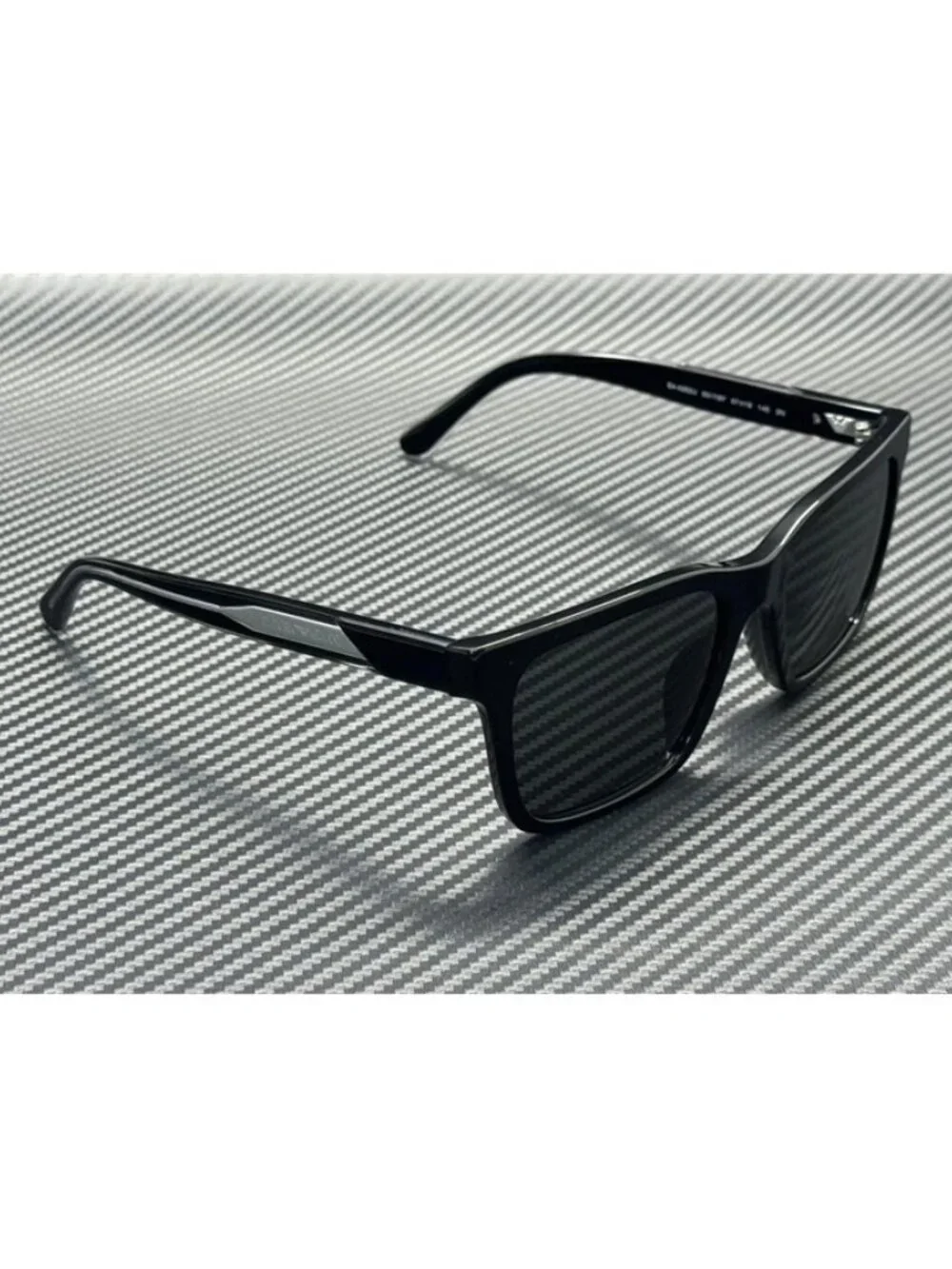 New Emporio Armani Men Shiny Black Sunglasses 57-19-145
